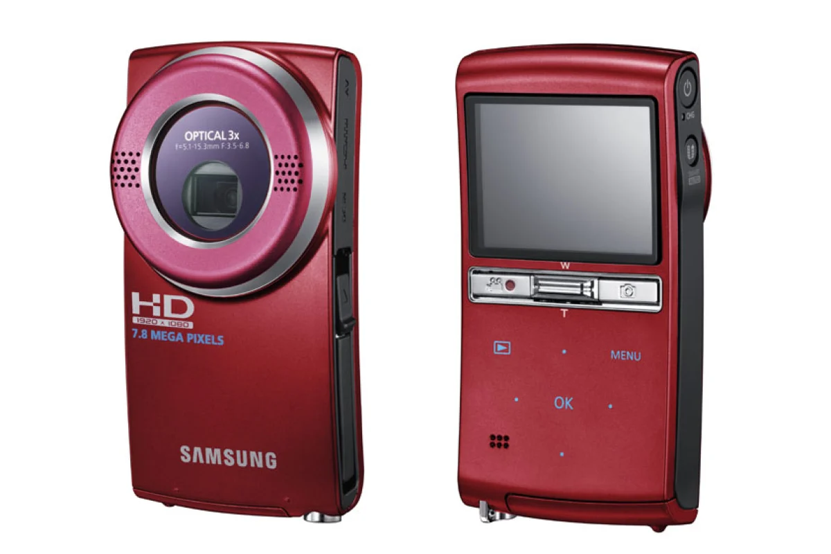 The Samsung HMX-U20 features a 3x optical zoom, 2"LCD screen and ergonomic design