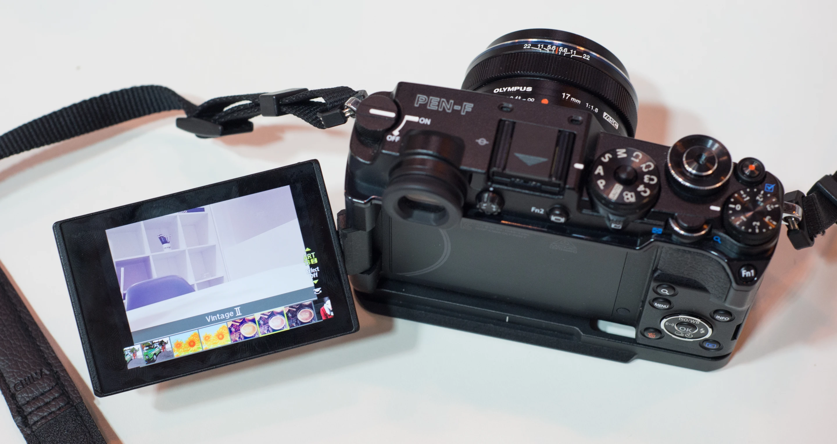 Art-filters on the Olympus PEN-F can now be selected from an Instagram-style menu