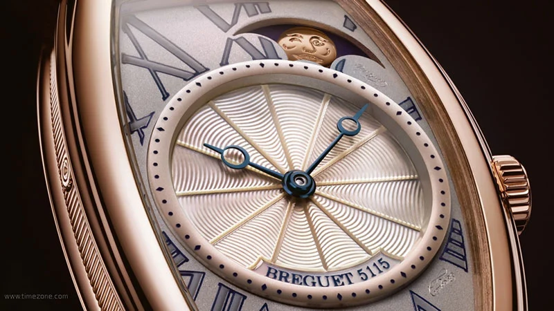 Breguet Heritage Phases de Lune Retrograde - 35 x 25 mm case in rose gold