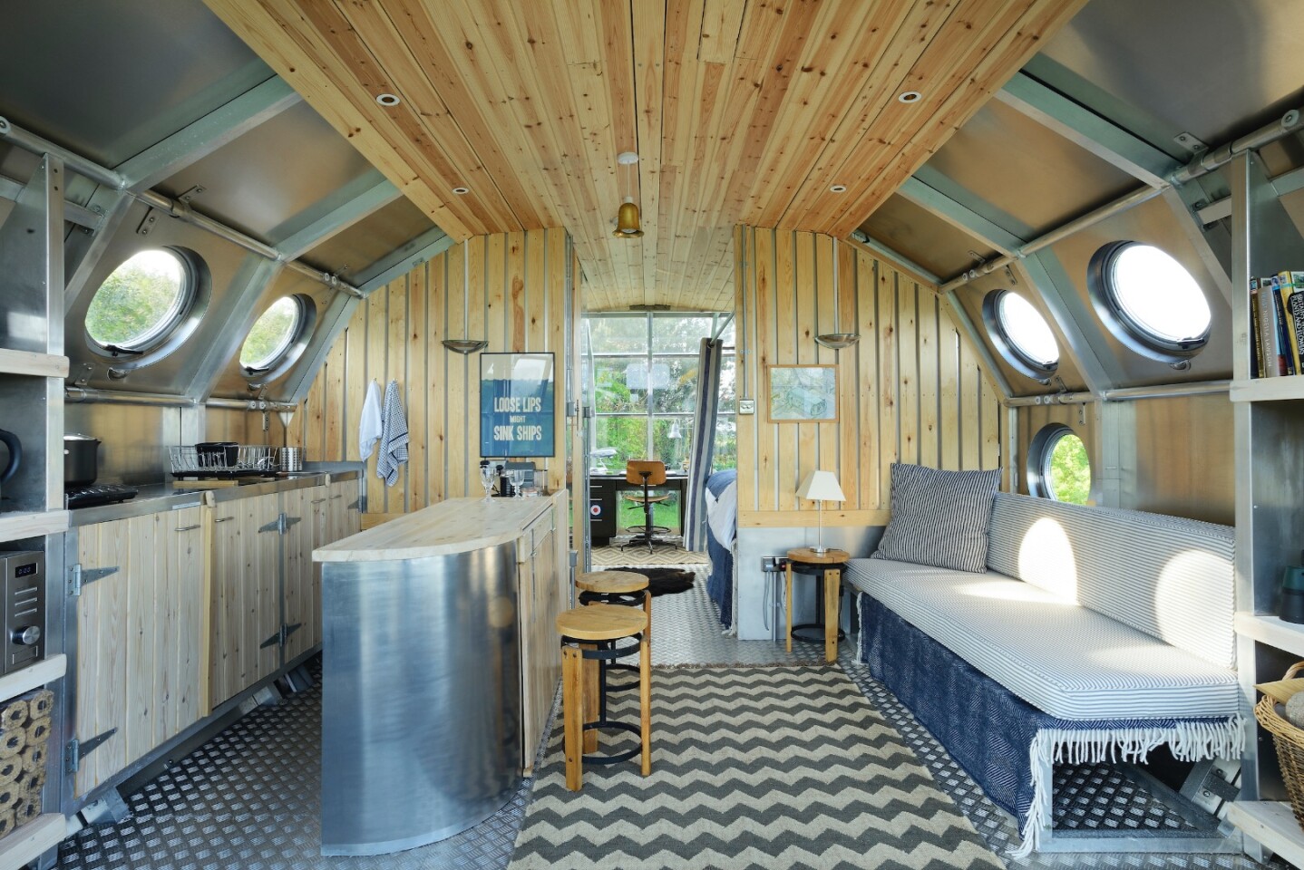 The Airship 002's interior measures 36 sq m (387 sq ft)
