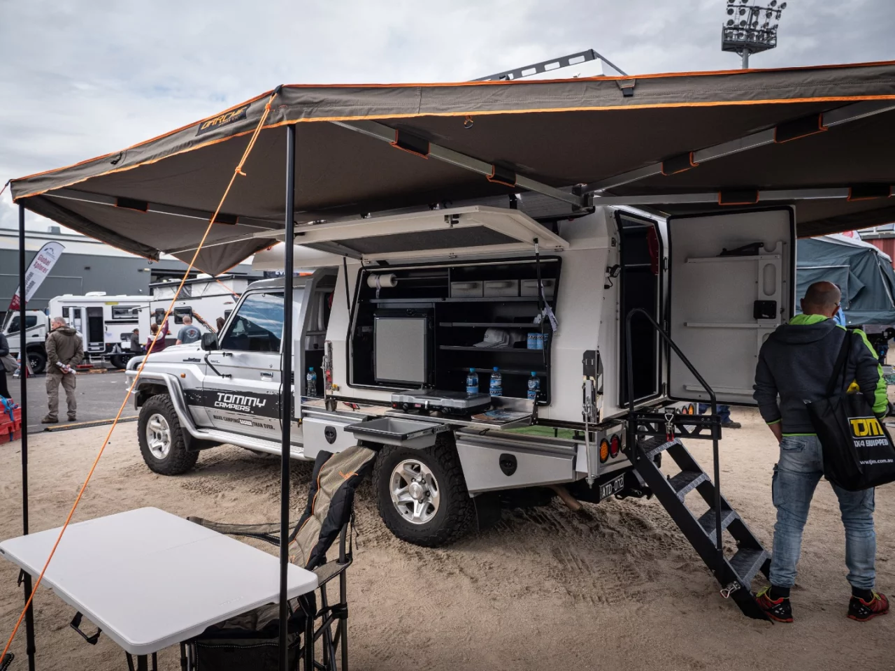 Starting at AU$16,990, this pop-top Tommy Campers slide-on sits in your back yard on legs, and then attaches to your ute tray with just four big bolts to turn your work vehicle into a weekend off-road plaything