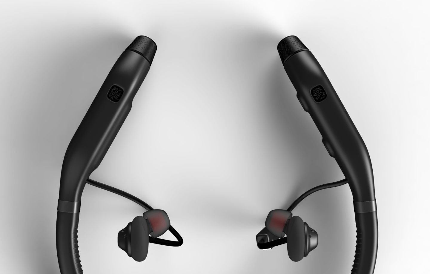 The earbuds are a slim design, hopefully they'll stay in when your lid goes on