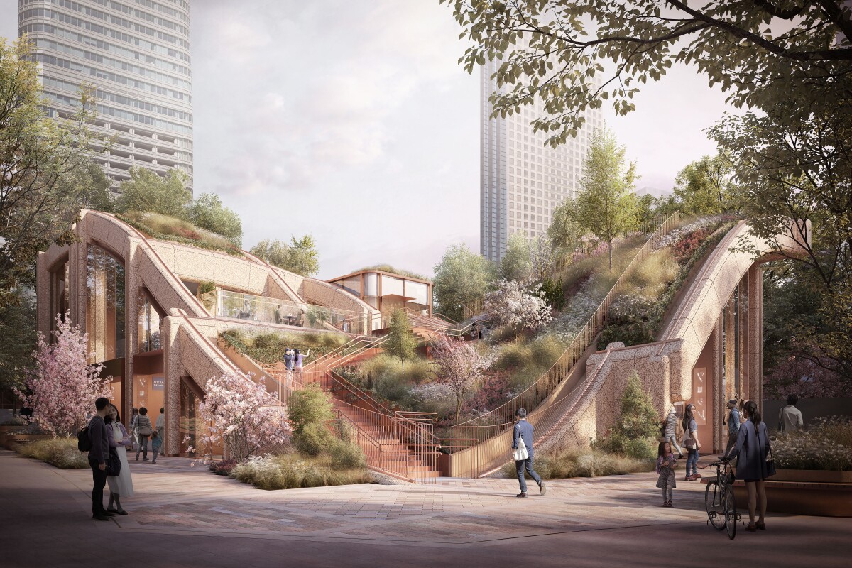 Once complete, the Toranomon-Azabudai district is expected to receive around 30 million visitors a year