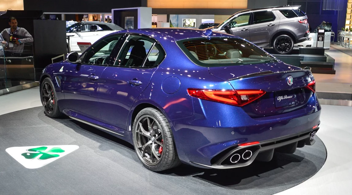 The rear wells flare out slightly to give notice of the rear-driven powertrain and wide exhaust openings on either corner finish the muscular touches