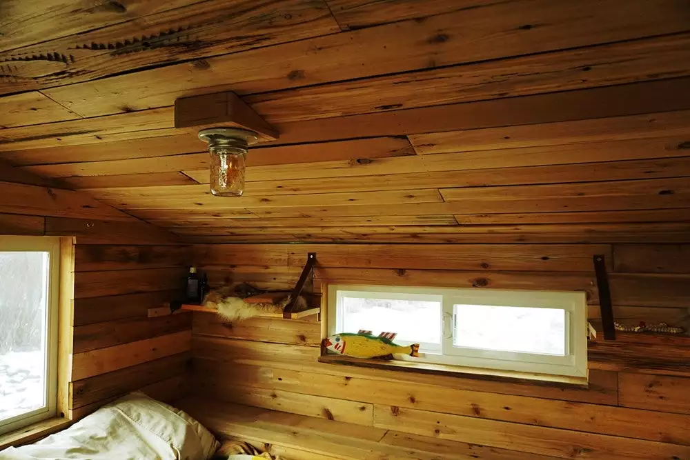 The Wheelie Shack is wired to get its electricity from a standard hookup or solar power setup