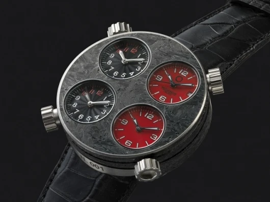 Driving precision: the Meccaniche Veloci carbon fiber wristwatch