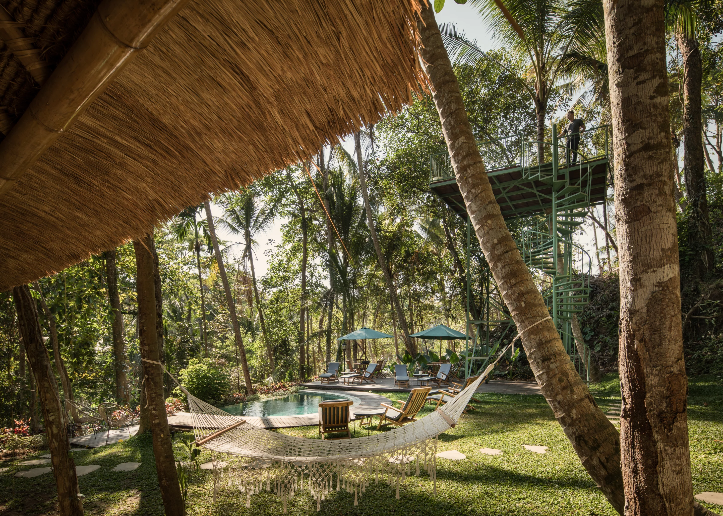 The Lift boutique resort features hammocks and secluded recreational areas