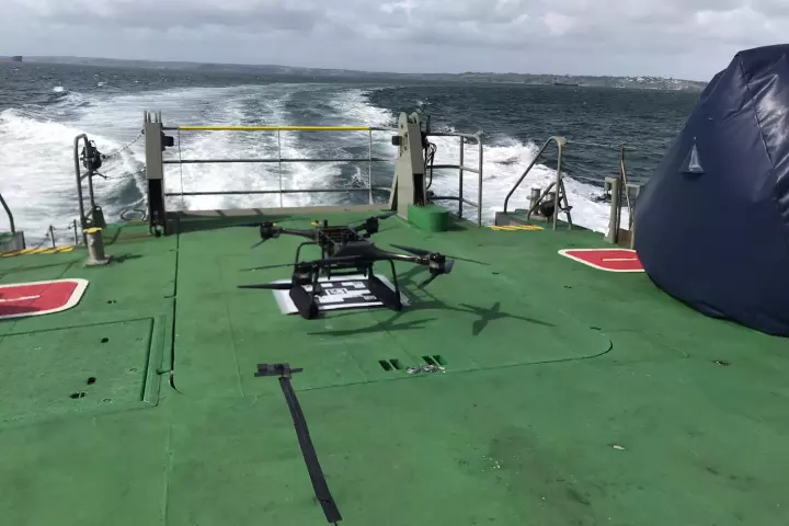 Minerva drones were used in the person overboard tests