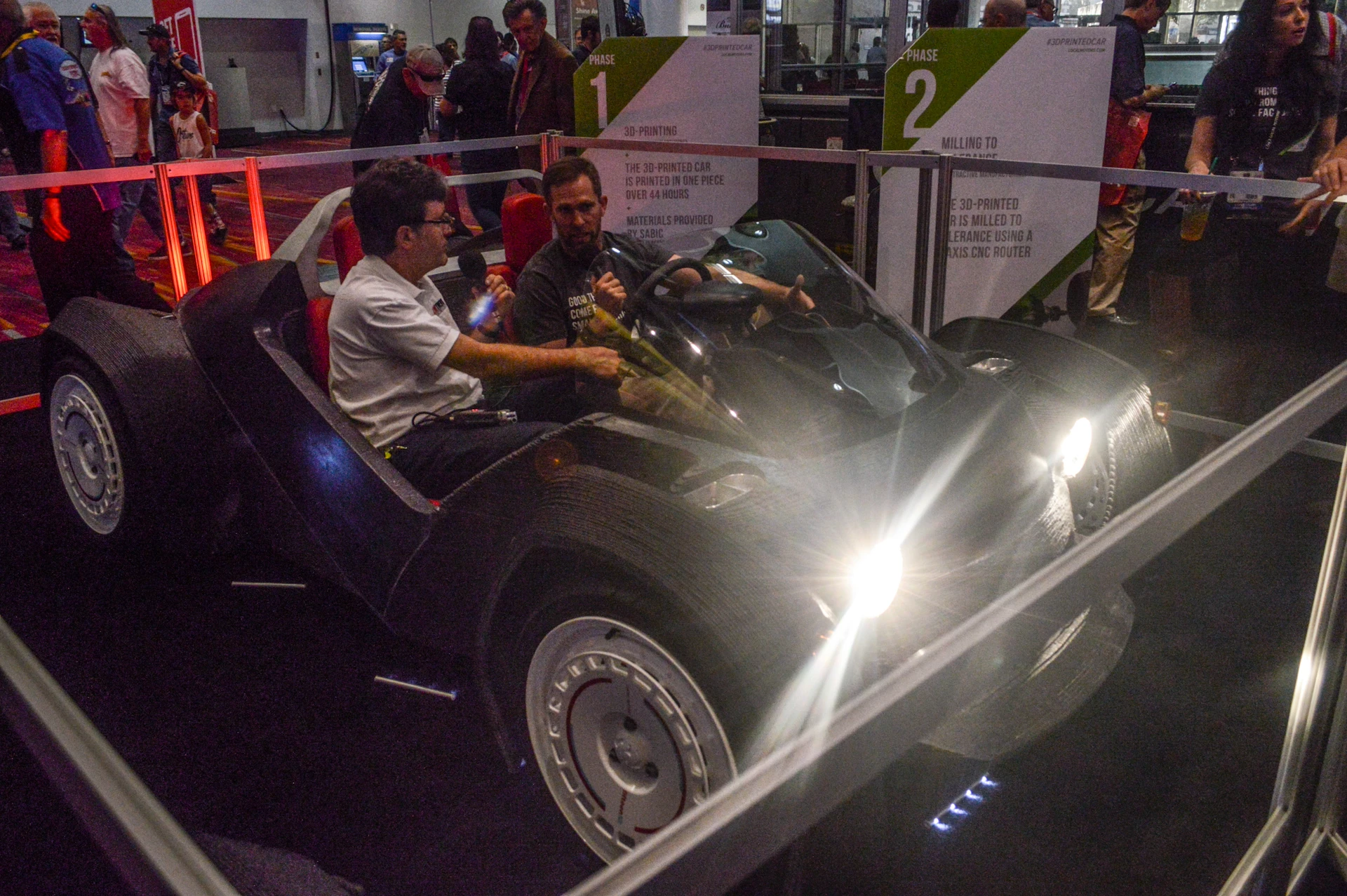 Local Motors constructed its first 3D-printed car in September