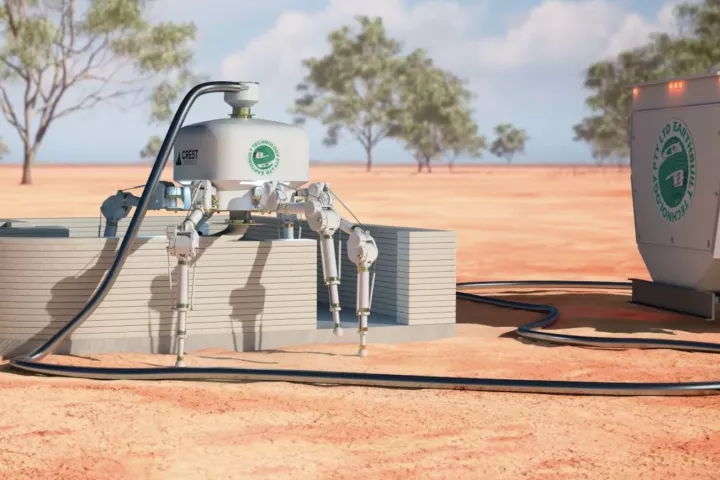 Spider-Like Construction Robot Builds a Home Per Day