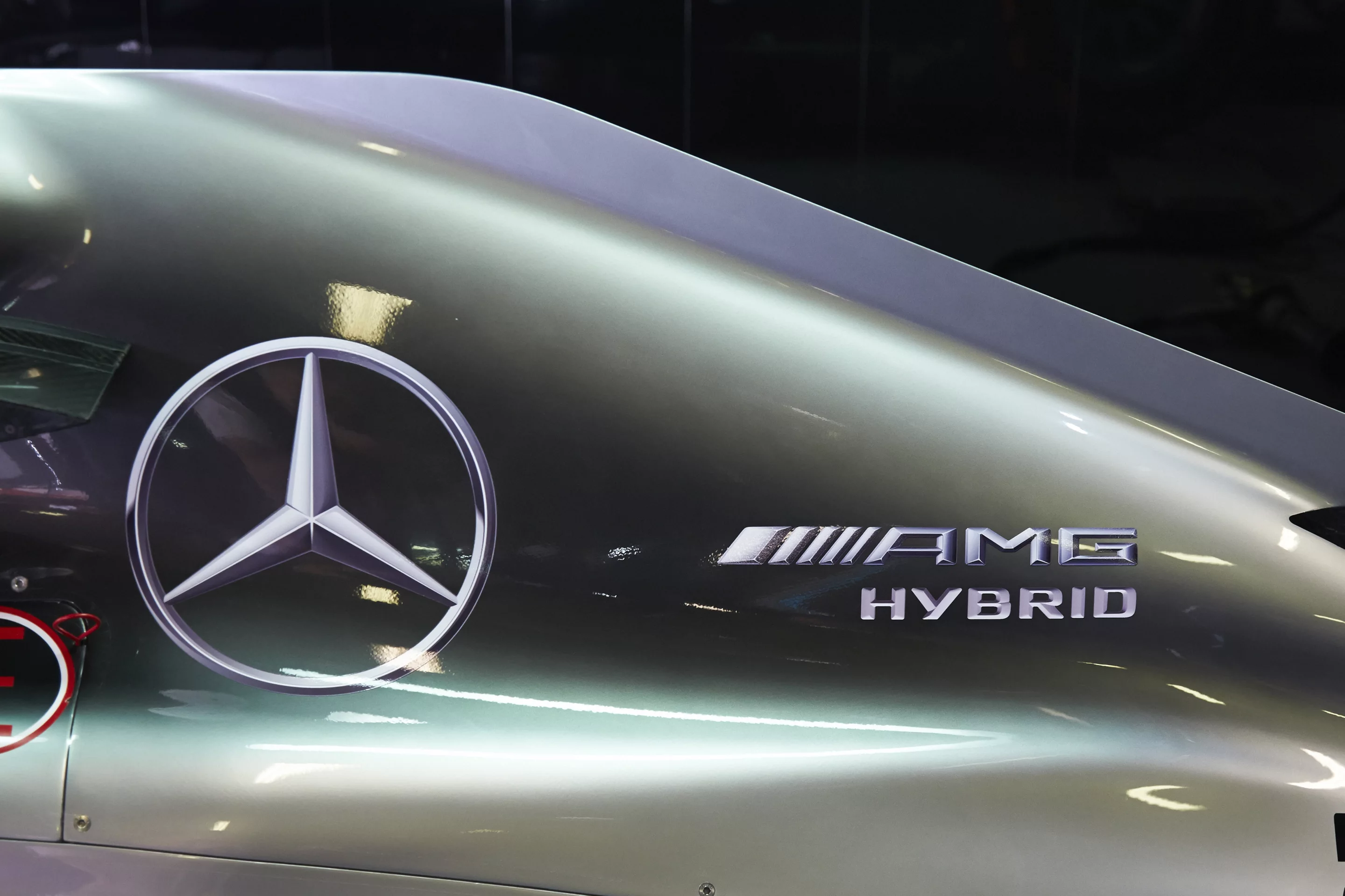 New branding which rolled out for the first time on the Mercedes-Benz F1 W05 Hybrid at the 2014 Spanish Grand Prix