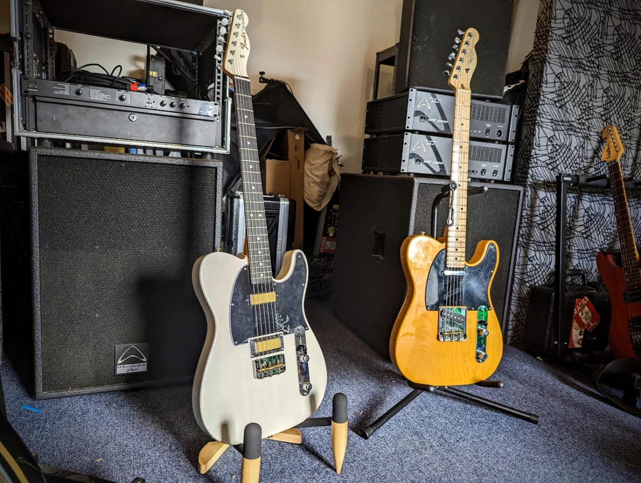 The Gold Foil Telecaster with my American Professional single-coil jobbie