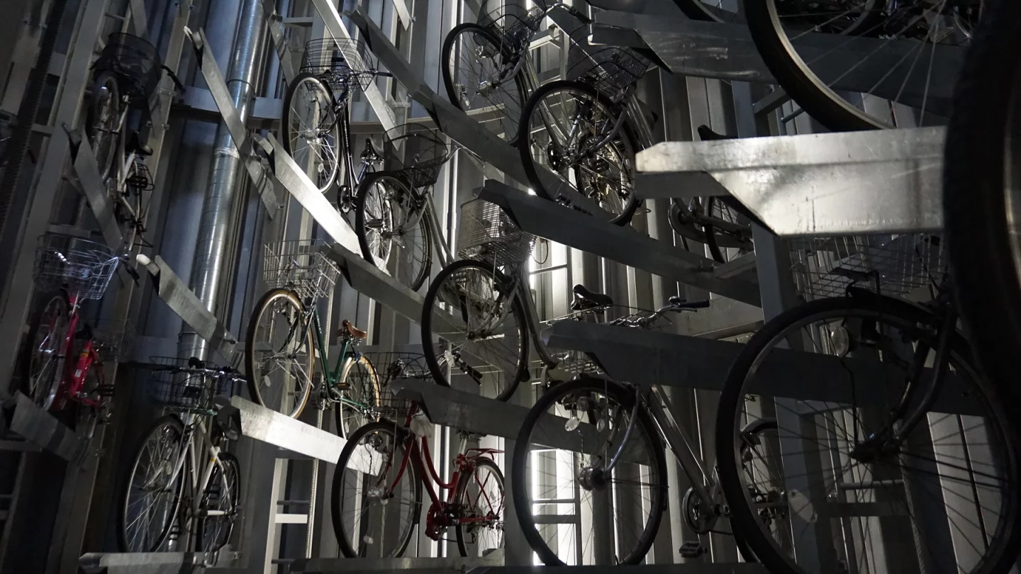 Once a user has swiped their Eco Cycle Card to retrieve their bike, it is returned to them at ground level in less than 13 seconds