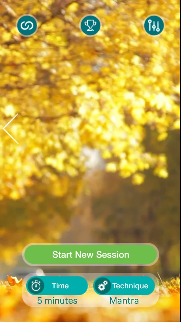 Crowd noise accompanies this image as one of three sound choices with the Clarity app