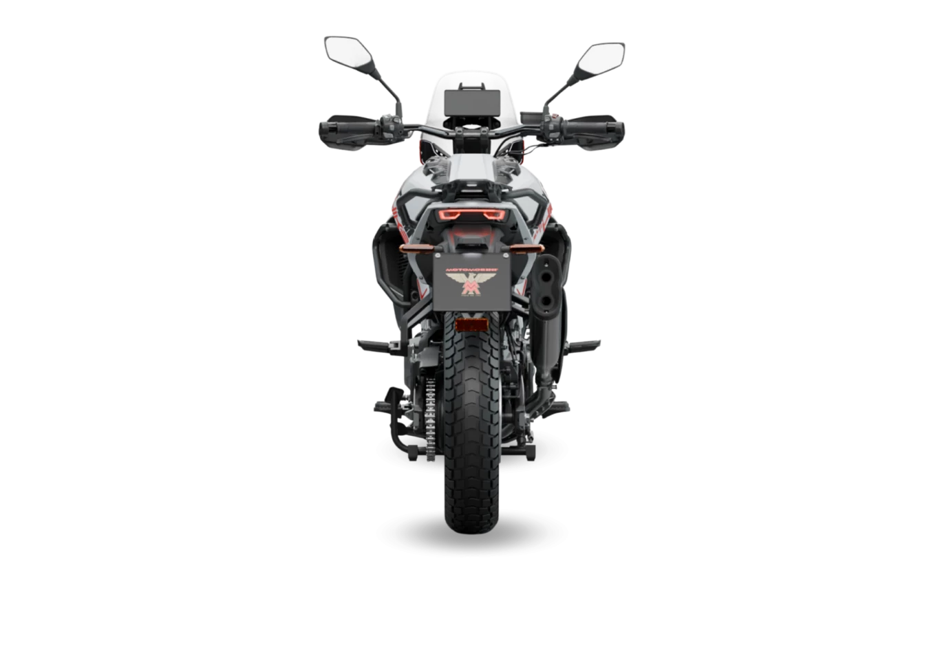 The Alltrhike sports a 41-mm Kayaba fork at the front with 8.2 inches (208 mm) of travel and a rear shock absorber with 7.5 inches (190 mm) of travel