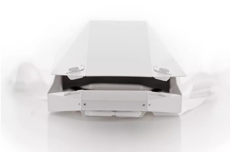 The backpack has a main compartment that can fit tablets or laptops of up to 15.6-inch screen size