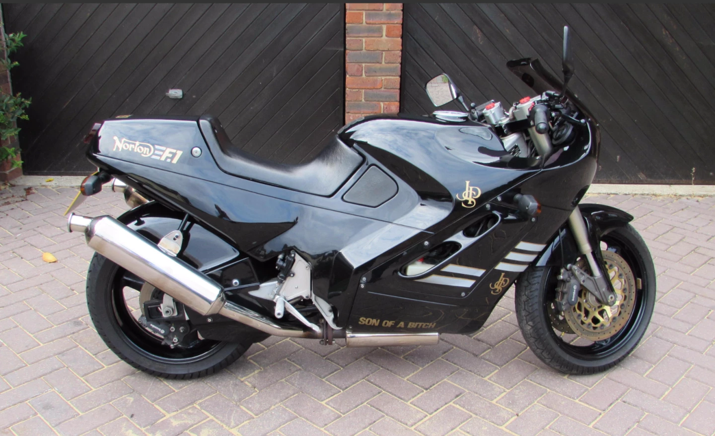 This 1990 Norton 588cc F1, Lot 181 at Bonhams Autumn Stafford Sale (18-Oct-15) is estimated to sell for between £12,000 and 14,000 ($18,500 and $21,500)