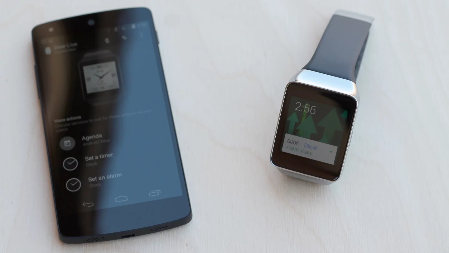 You'll need to pair an Android Wear watch with an Android phone running Android 4.3 or higher