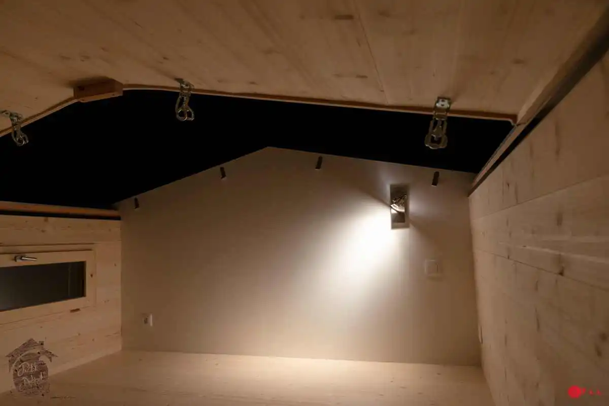 The Axelle's sliding roof, shown partially open