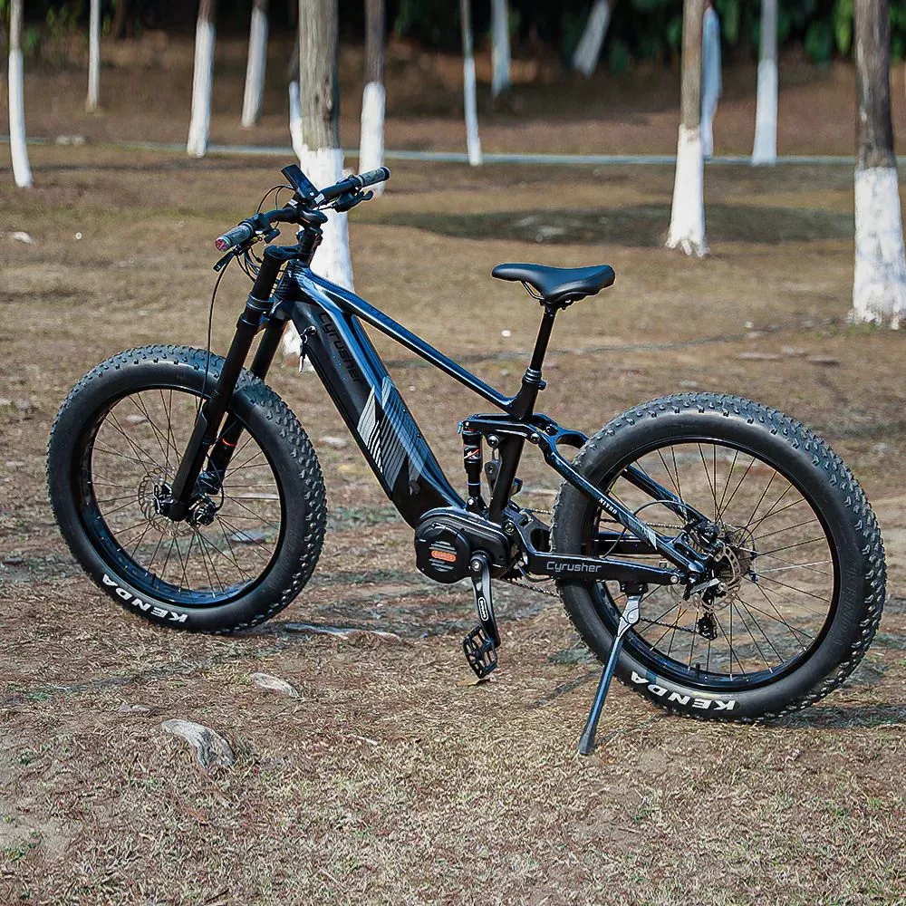 The Nitro rolls with 26-inch puncture-resistant fat tires