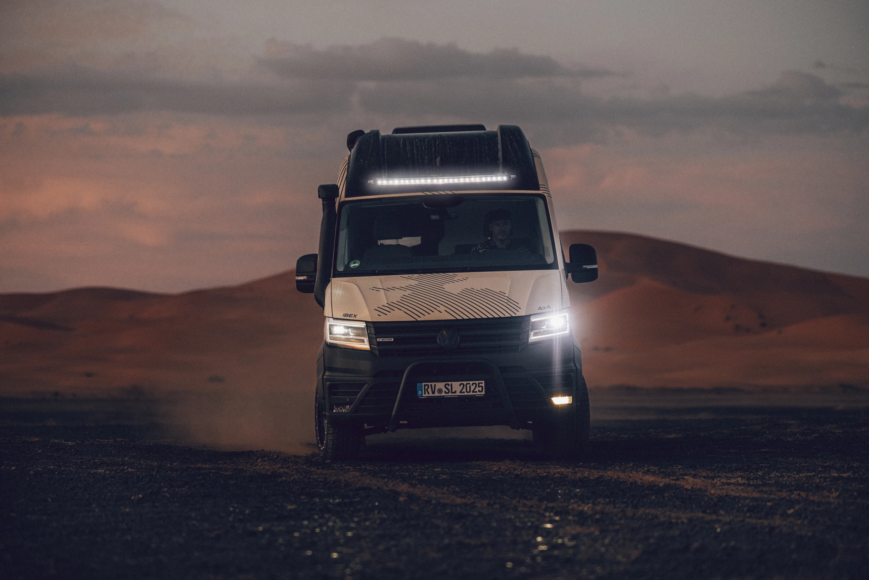 The Ibex shows off its new front light bar