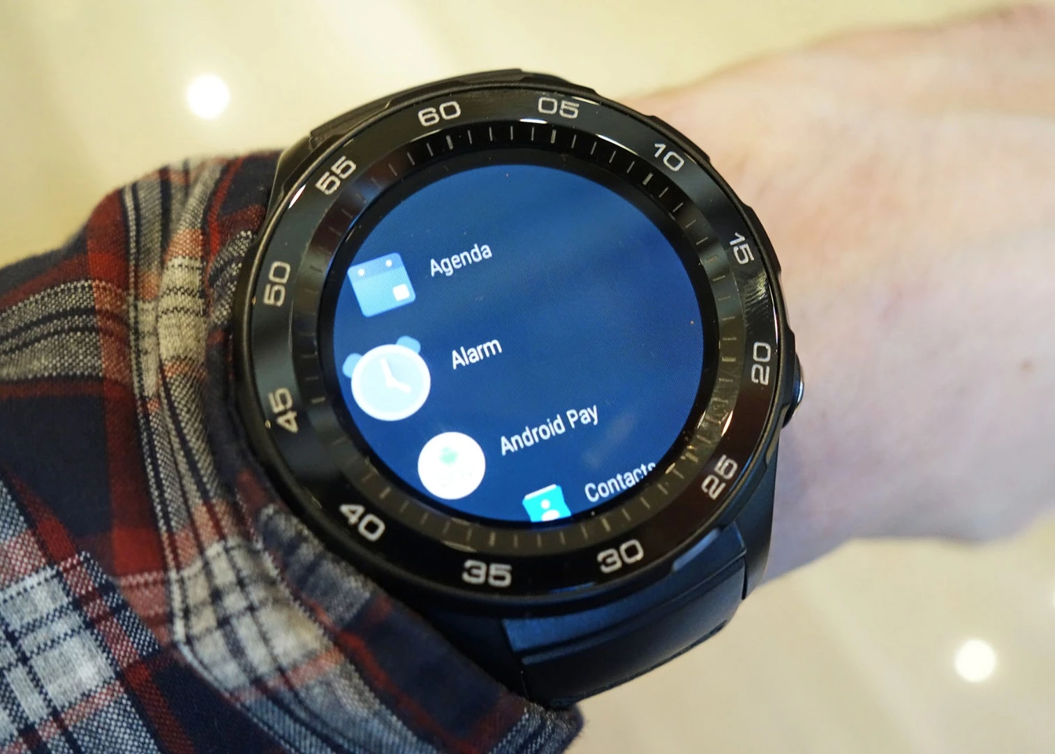 The watch comes bearing Google's latest Android Wear 2.0