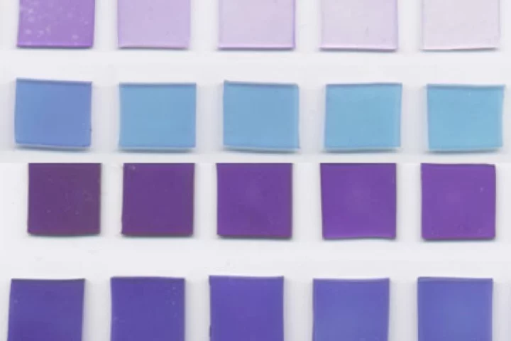 Samples of the coating, which contains dyes that make bacteria die