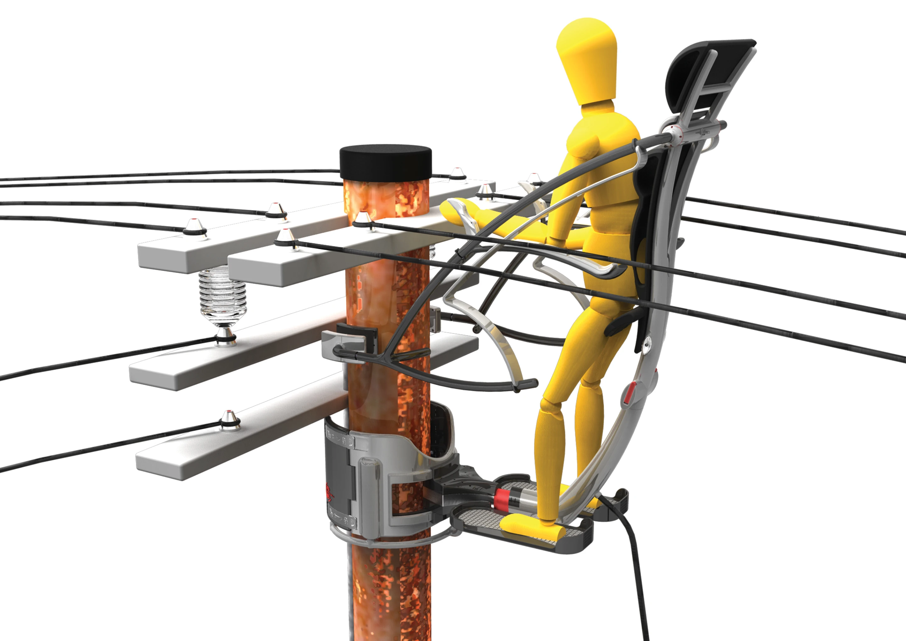 The Crawl is designed for power line maintenance
