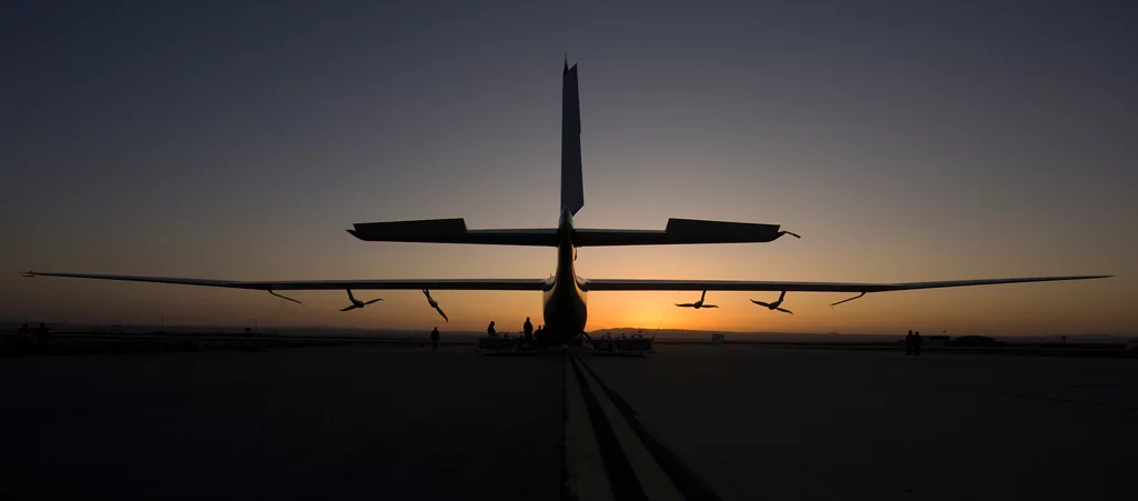The Global Observer after its maiden flight in August 2010