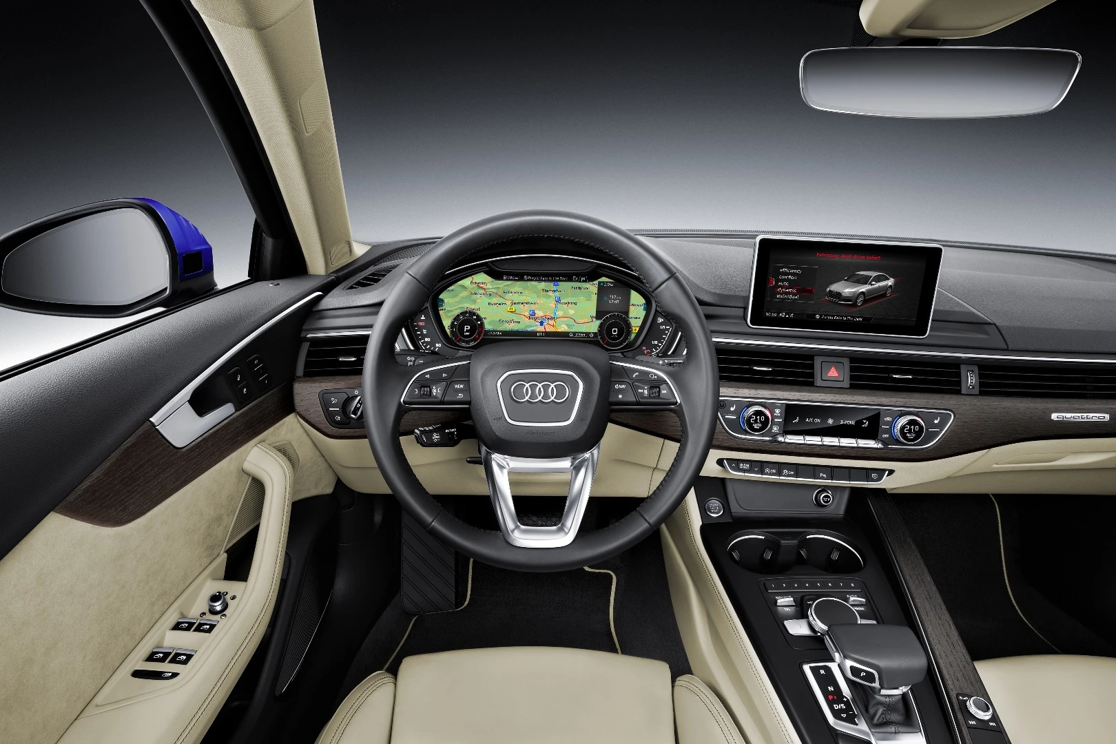 Audi's Virtual Cockpit makes an appearance in the new A4