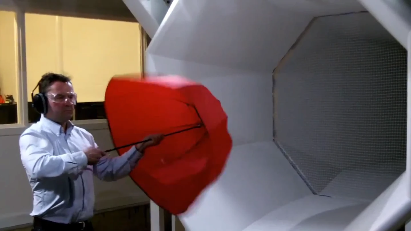 Rainshader has been tested in a wind tunnel up to gale force 7