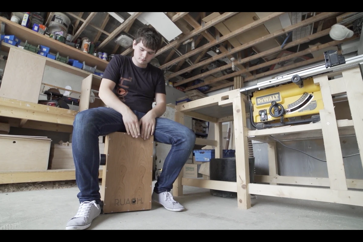 Stephen Henderson playing a new Ruach Music Live Series cajon
