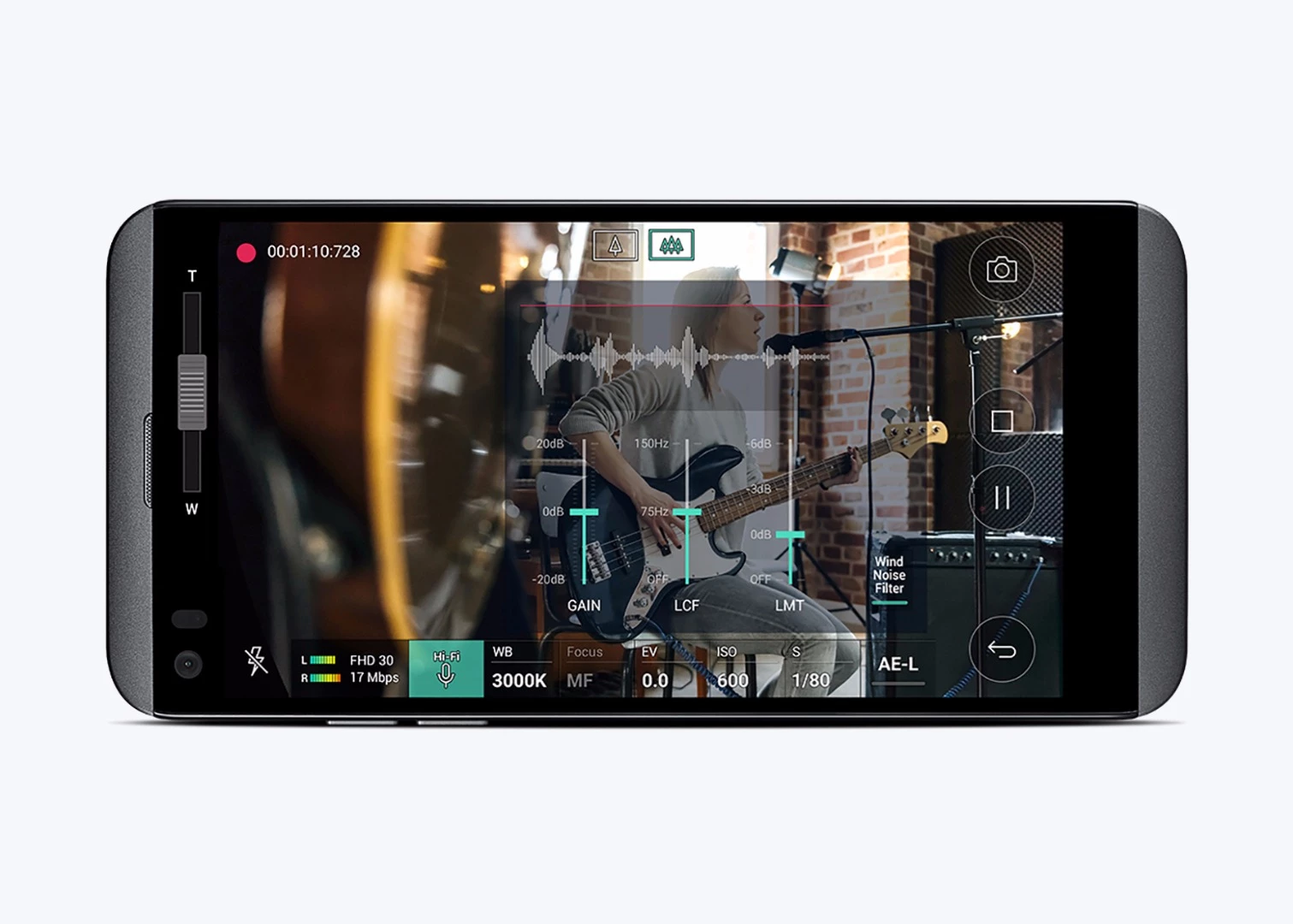 The focus is on high-quality photo, video and music production on the go