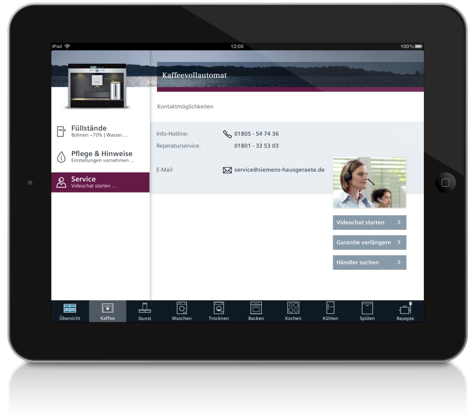 Appliances could be repaired via a live chat app