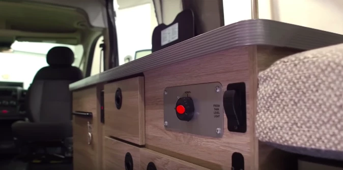 Winnebago Solis kitchen block