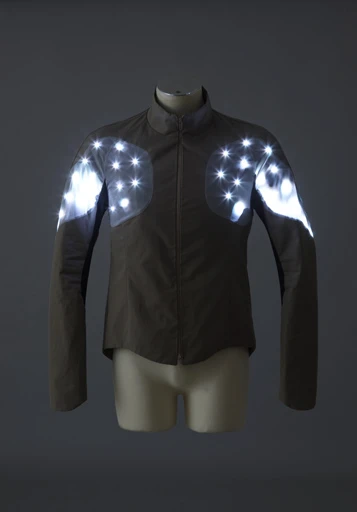 The inclusion of in-built sensors means the LED array can display a variety of patterns depending on circumstance