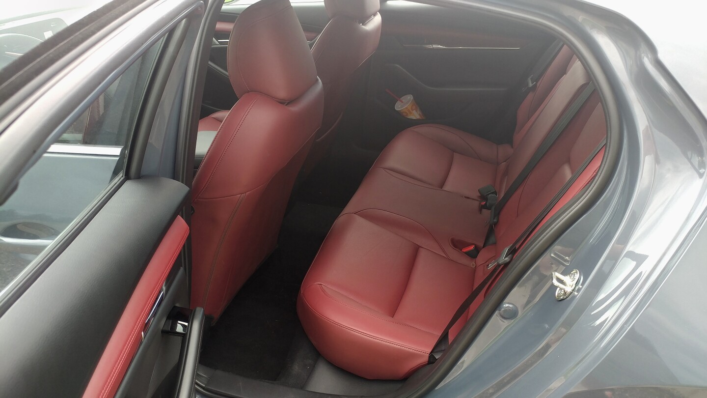 Legroom is definitely at a premium in the 2019 Mazda3