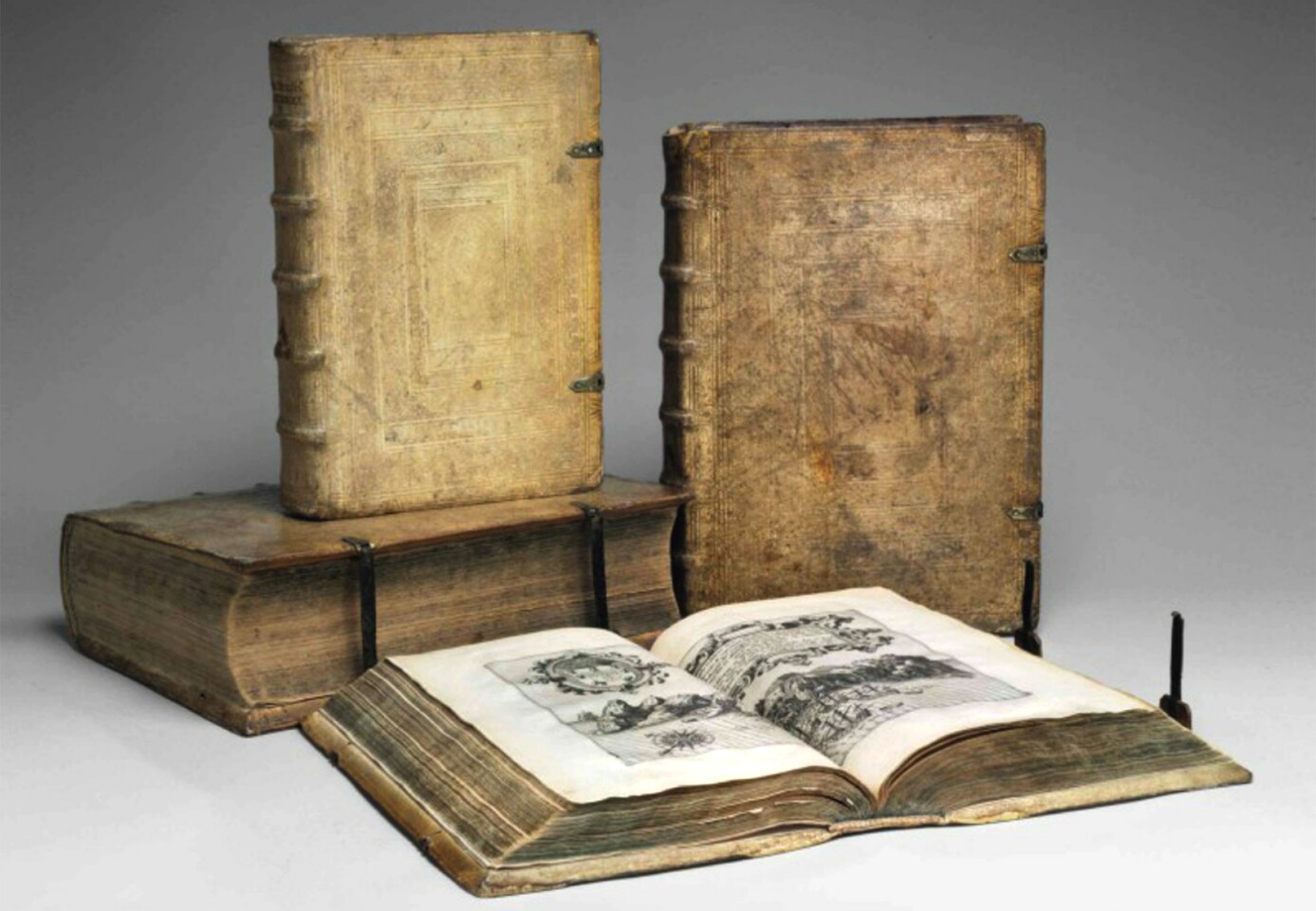 The Great and Small Voyages was inspired when Theodor de Bry visited England in 1587 and met Richard Hakluyt who was writing The Principal Navigations, Voiages, Traffiques and Discoveries of the English Nation (see #48 of the Top 50 Most Valuable Scientific Documents). The book was sold for $545,000 by Christies on April 5, 2016