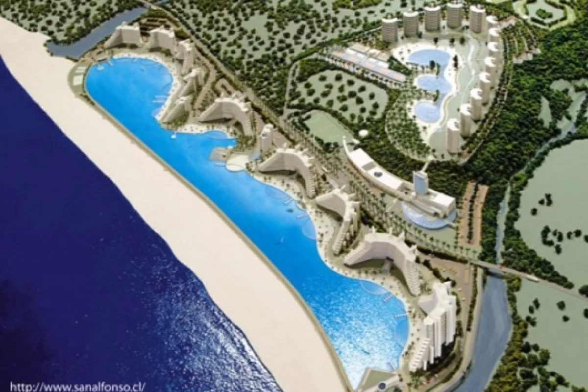 The monster pool at the San Alfonso Del Mer resort in Chile