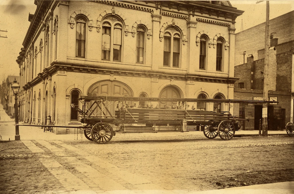 The building at 250 W Larned St in dowtown Detroit served as the Fire Department's HQ until 2013