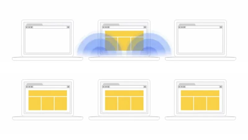 Google Tone uses dual-tone multi-frequency signaling to relay URLs from one computer to another quickly and easily