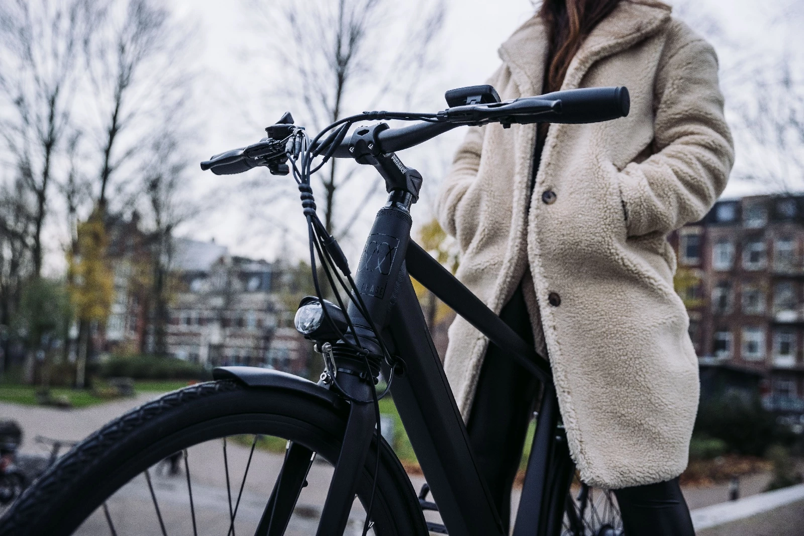 The Three Phase One ebike features in-stem front suspension