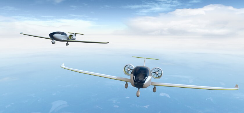 Artist's impression of E-Fan 2.0 and 4.0