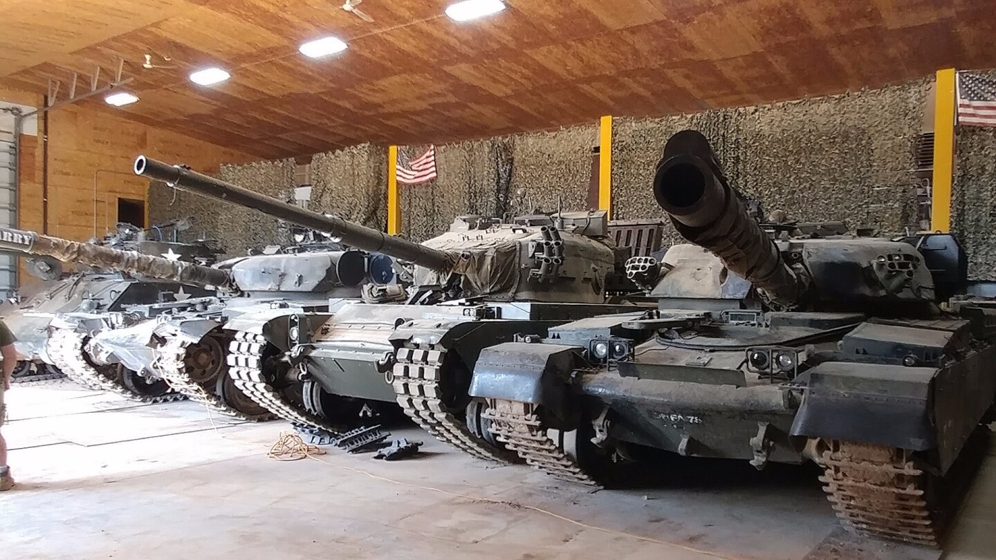 This partial lineup of the tanks at Drive A Tank is just a glimpse of what can be had