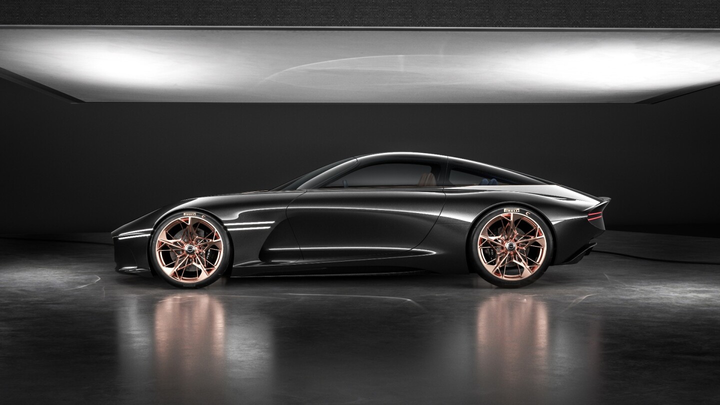 The Genesis Essentia roofline stands 50 in (127 cm) above the ground