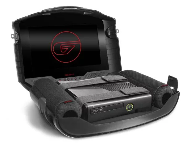 The GAEMS G155 case protects and secures your game console, and provides an HD LED screen while on the go