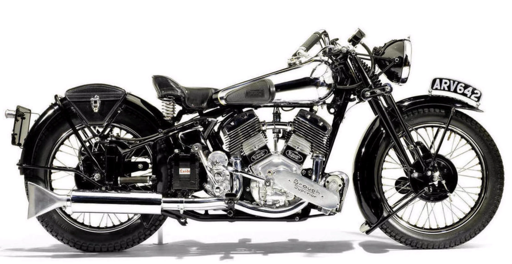 This particular matching-numbers 1937 Brough Superior 11-50 was displayed on the Brough Superior stand at what was then the most important motorcycle show in the world, the Earls Court Motorcycle Show, in September 1937. It is estimated to fetch between £30,000 and 40,000 (US$ 44,000 - 59,000)