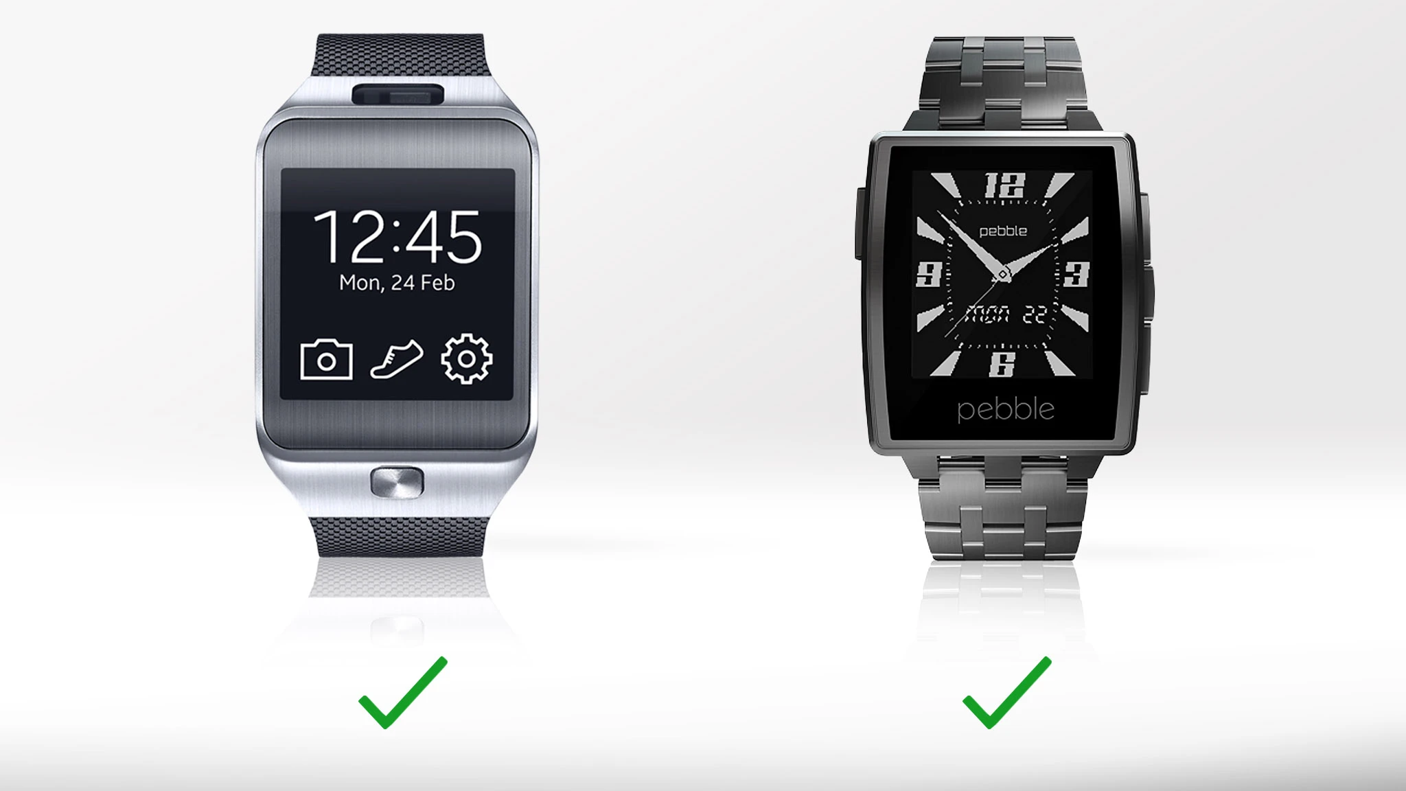 Both watches run apps that claim to track your sleep patterns