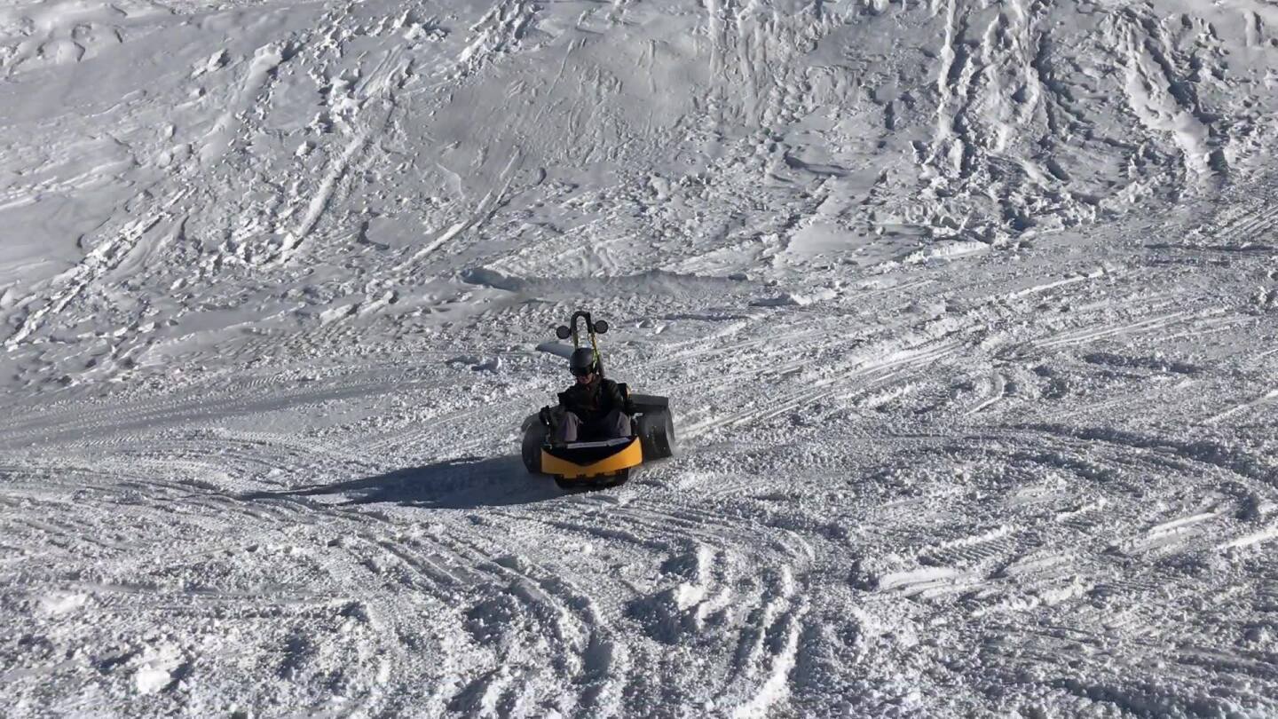 Motoring and drifting on snow