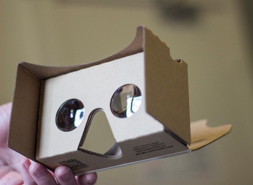 A Google Cardboard developer kit: taking low-end to new extremes